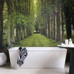bathroom tree mural