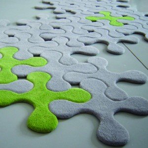 11 gray grey green modular jigsaw splats modern rug floor covering gray grey green modular jigsaw splats modern rug floor covering