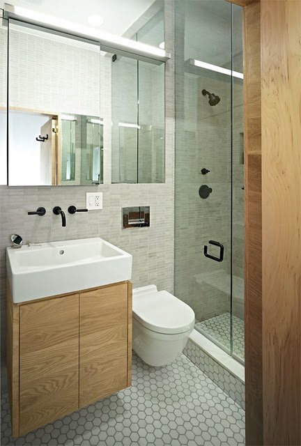 11 grey gray white tiny compact bathroom floating vanity unit Via No End to Design