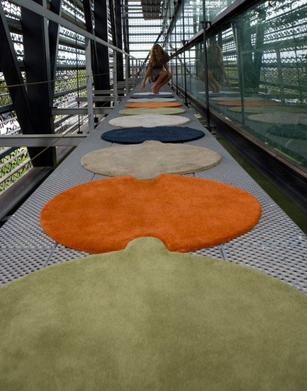 18 circular circle interlocking modular rugs Via Chic Tip