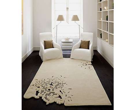 4 rectangular white cutout rug rectangular white cutout rug