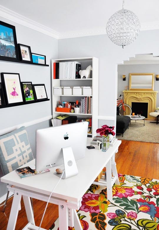 8b black white colourful colorful modern vibrant home ofice Via Titdilapa