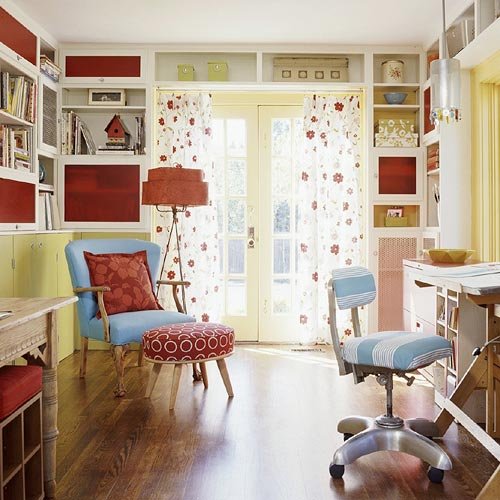 8c red white blue yellow home office studio Via Titdilapa