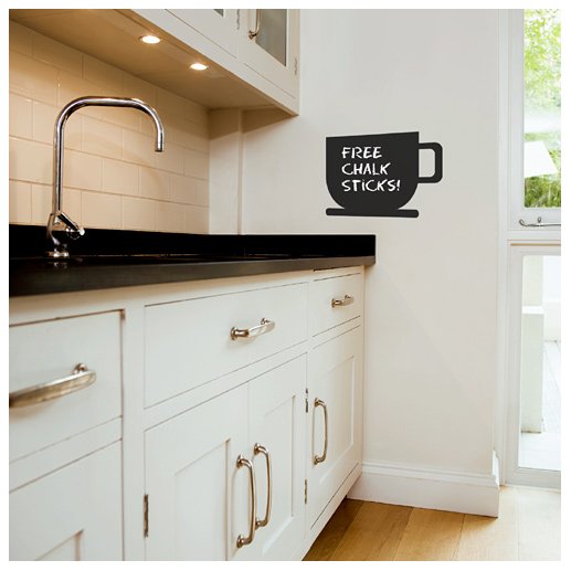 Cup blackboard decal Cup blackboard decal