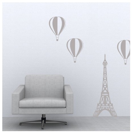 Paris balloon decal Paris balloon decal