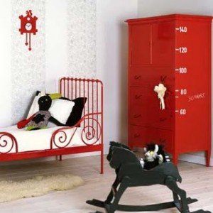 1 Red white kids room childs bedroom boys girls unisex
