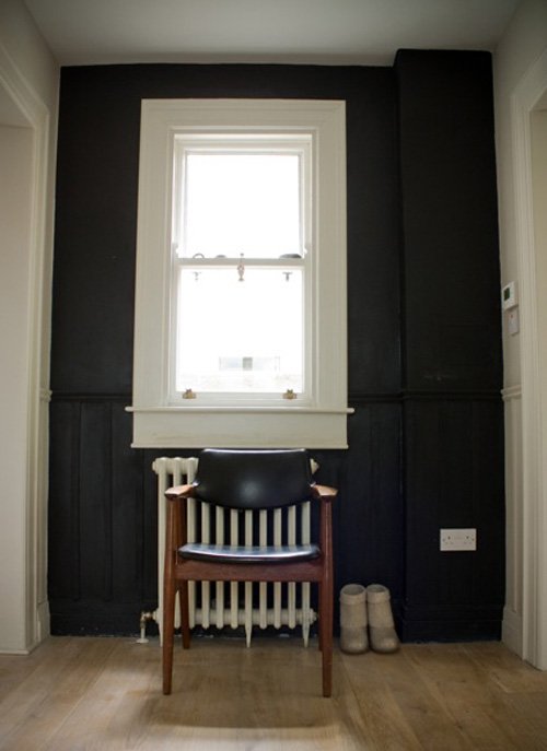 black white hallway traditional radiator wood leather chair black white hallway traditional radiator wood leather chair