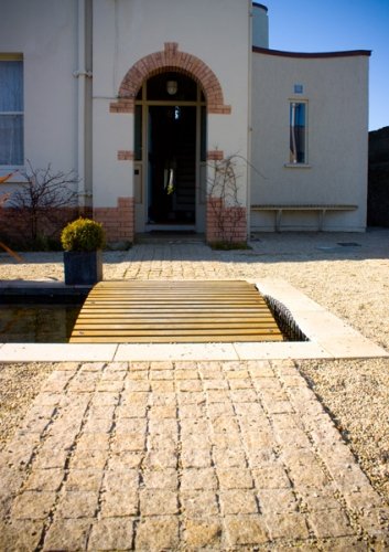 exterior courtyard entrance wooden bridge exterior courtyard entrance wooden bridge
