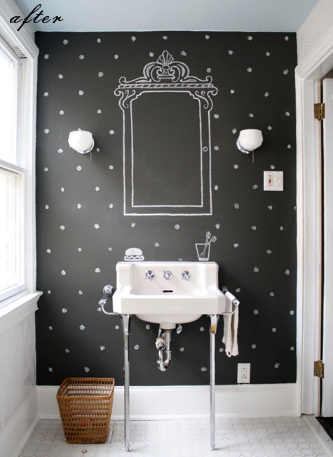 http://www.myhomerocks.com/wp-content/uploads/2012/04/1-black-white-chalkboard-paint-blackboard-bathroom-wall-art.jpg