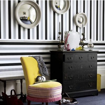 black grey gray white stripe wallpaper Via Firstsense