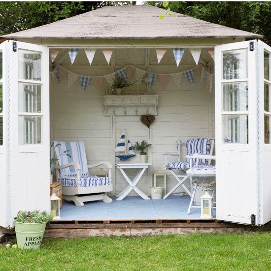 vintage shed outdoor garden room lounge Via London Property Market