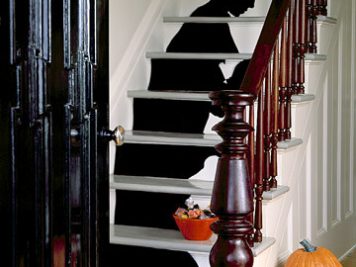 Halloween staircase silhouette