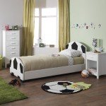 Pallone Kids Football Themed Faux Leather Bed