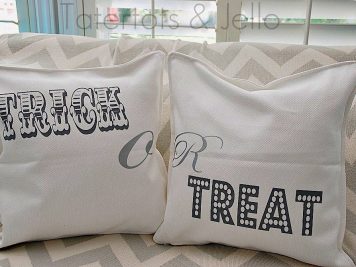 Trick or treat halloween cushions